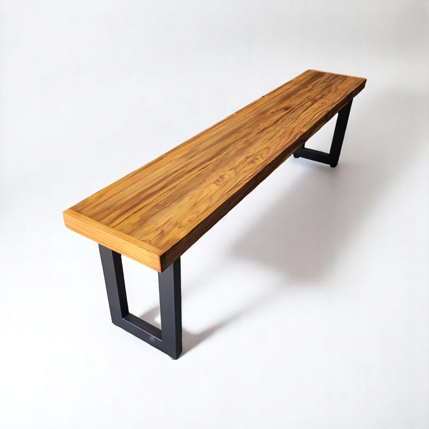 Mesa de Jantar Essência Madeira Maciça Teca 1,6m + 1 Banco 1,6m