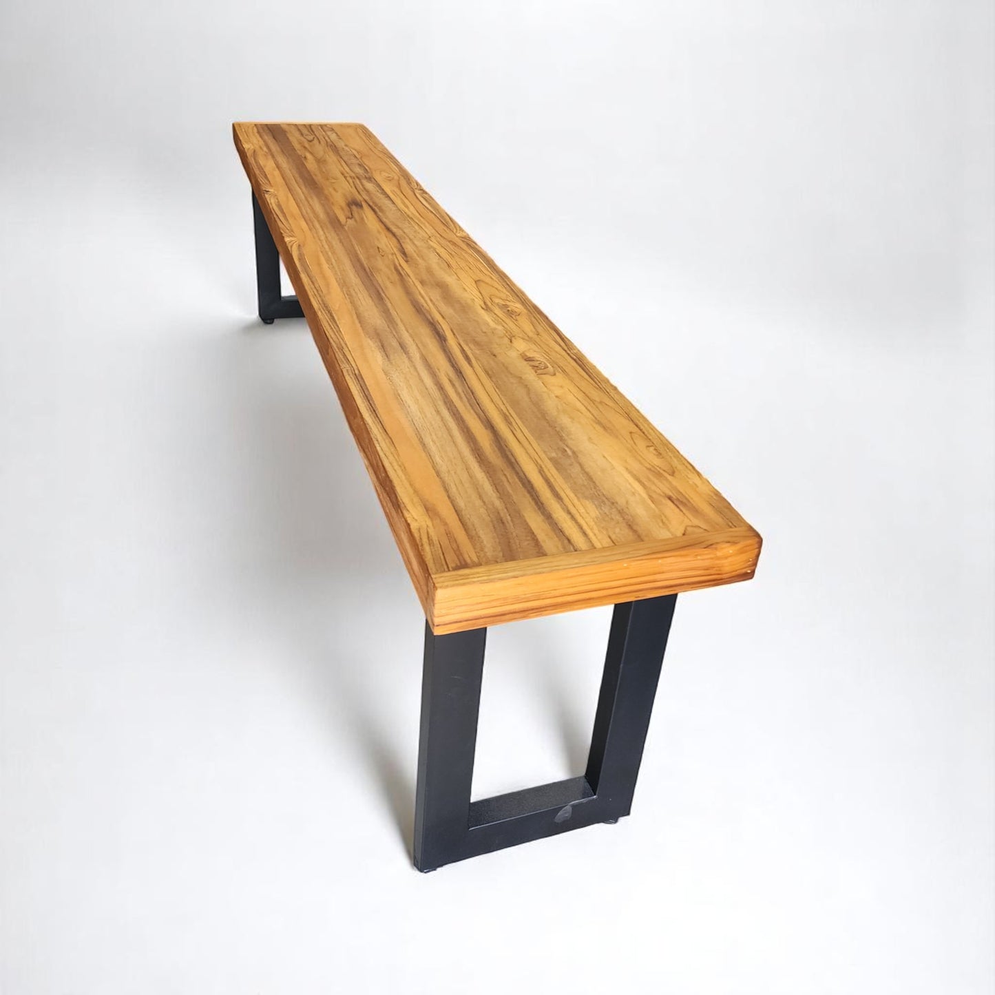 Mesa de Jantar Essência Madeira Maciça Teca 1,6m + 1 Banco 1,6m
