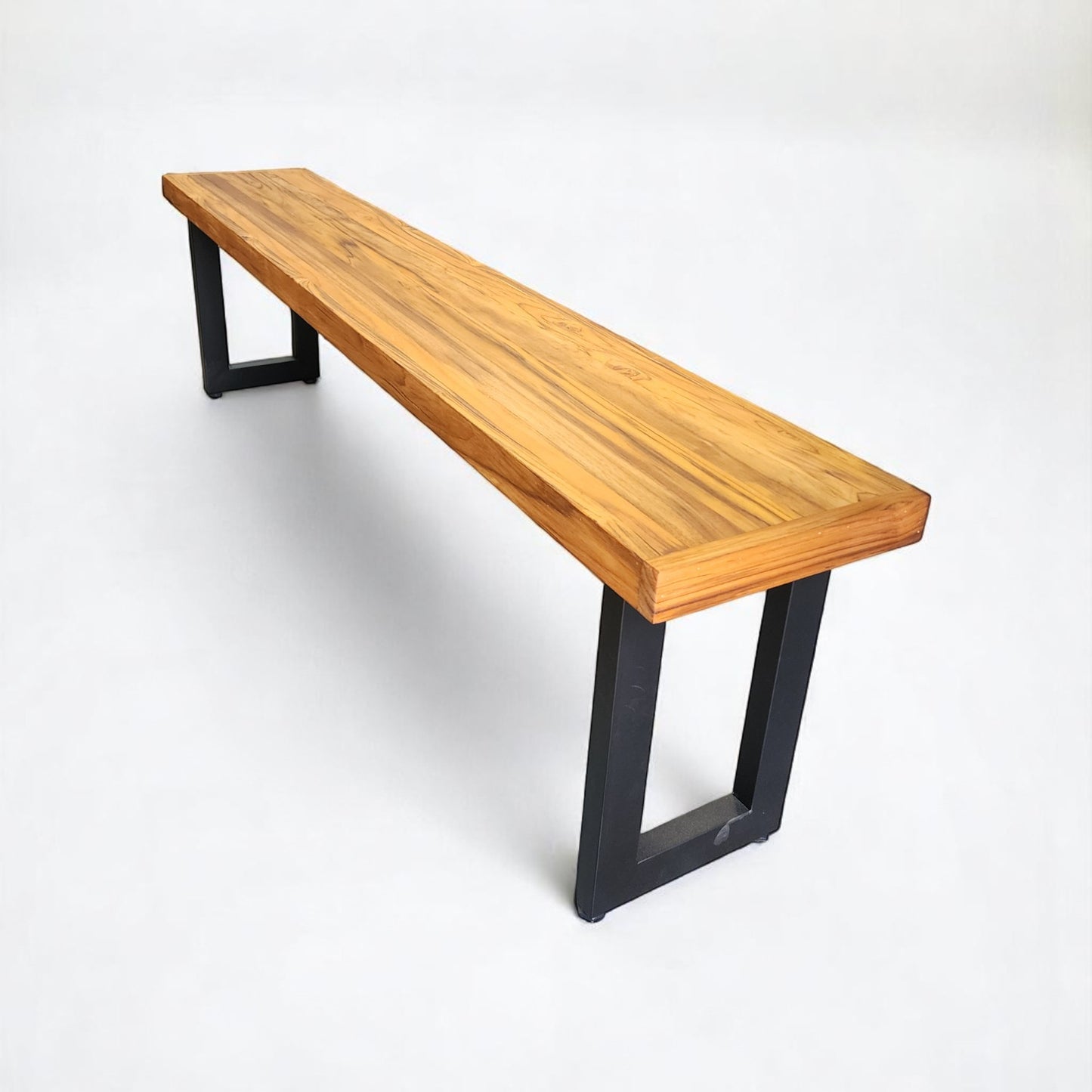 Mesa de Jantar Essência Madeira Maciça Teca 1,6m + 1 Banco 1,6m