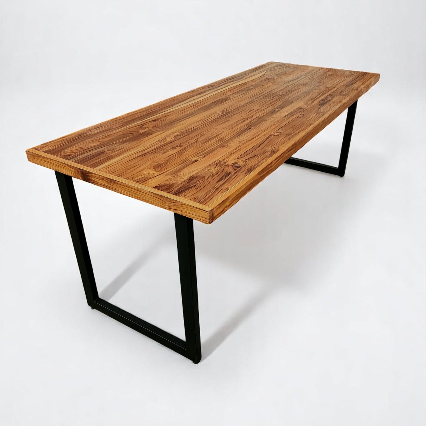 Mesa de Jantar Essência Madeira Maciça Teca 1,6m + 2 Bancos 1,6m