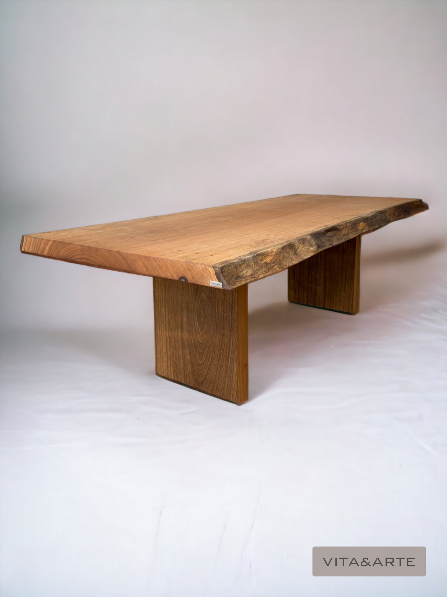 Mesa de Jantar Pequia Casca LiveEdge pés madeira Vita&Arte