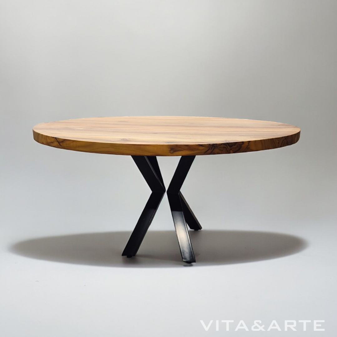 Mesa de jantar Teca Redonda Vita&Arte