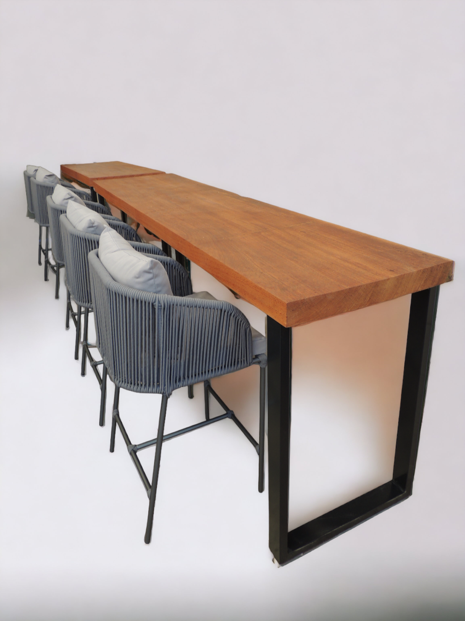 Conjunto Bancada 180x45 e Banquetas Verona 3 Unidades