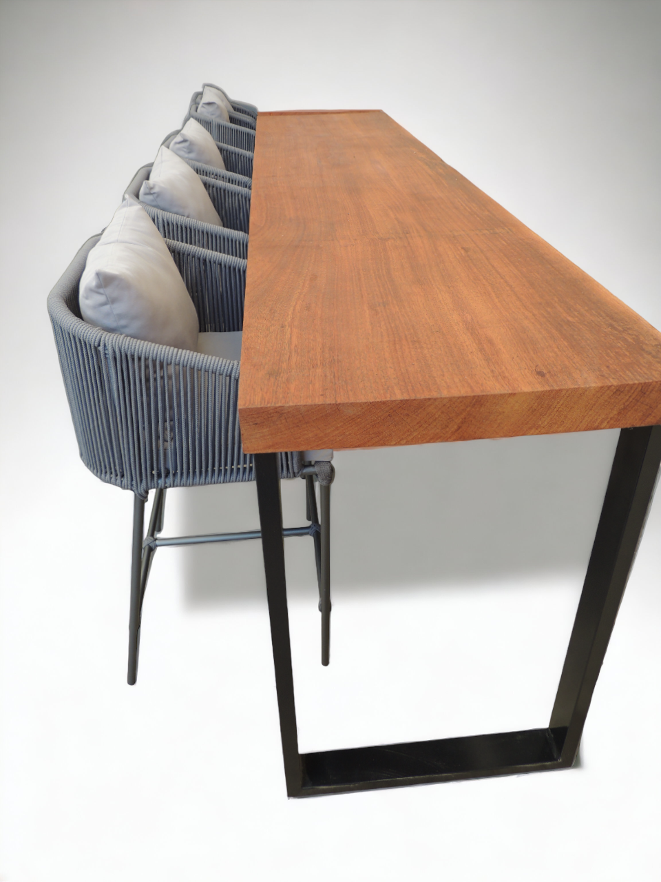 Conjunto Bancada 180x45 e Banquetas Verona 3 Unidades