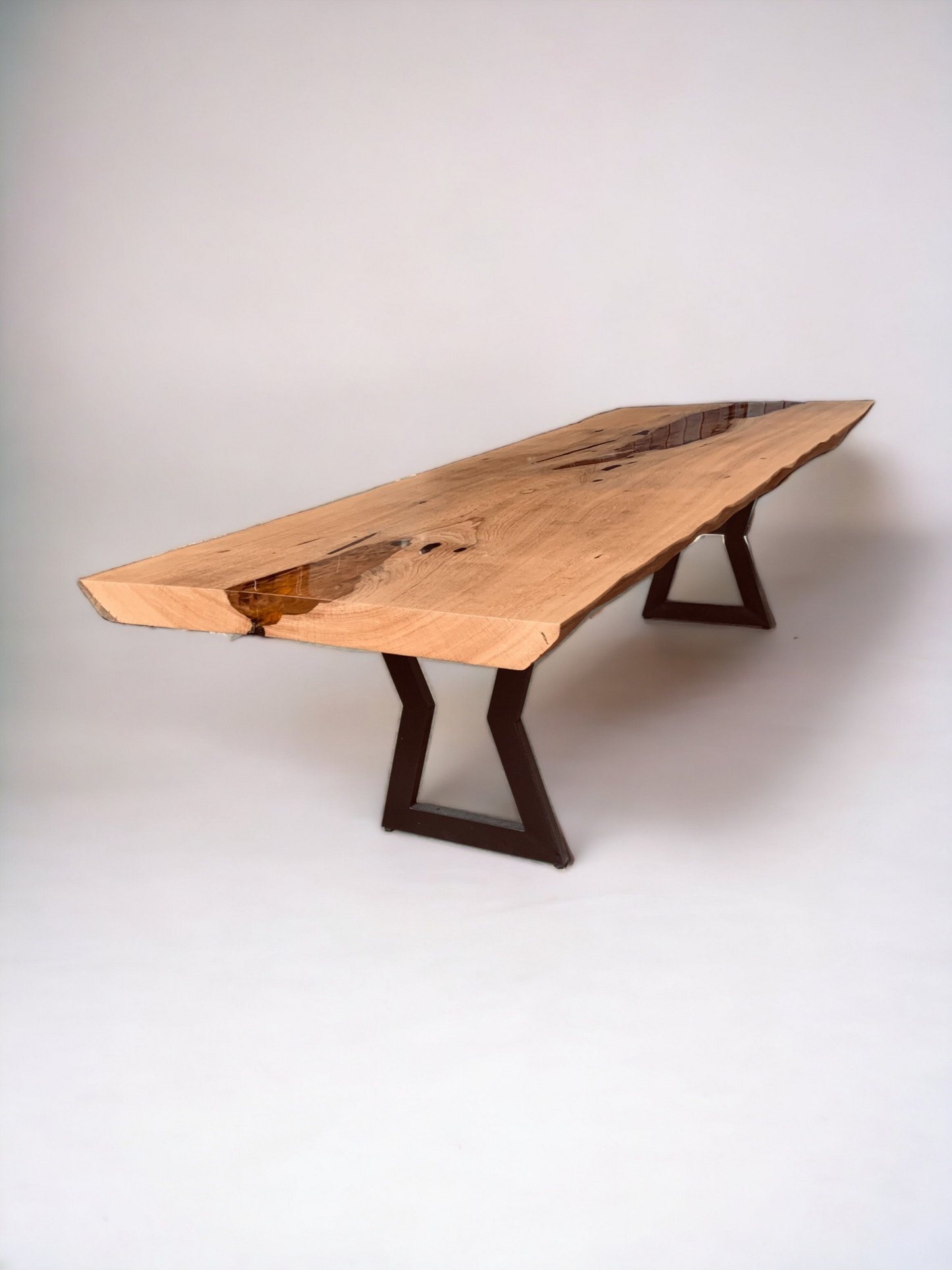 Mesa de Jantar River table Live edge resinada luxo Vita&Arte