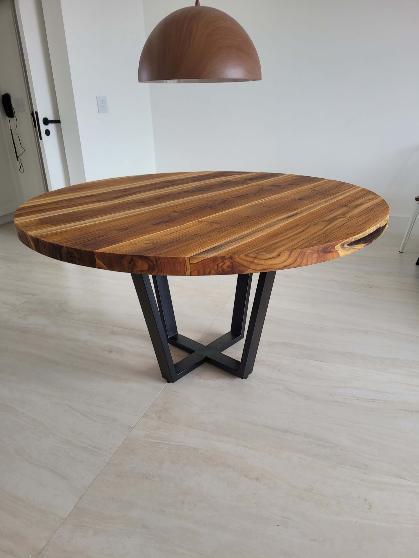 Mesa de jantar Teca Redonda Vita&Arte