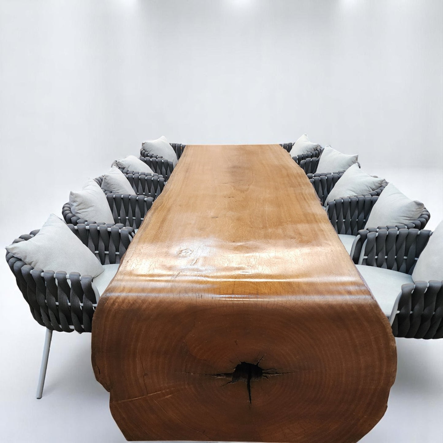 Conjunto Mesa Cascata Vita&Arte 330 x 110 + 10 Cadeiras Serenas