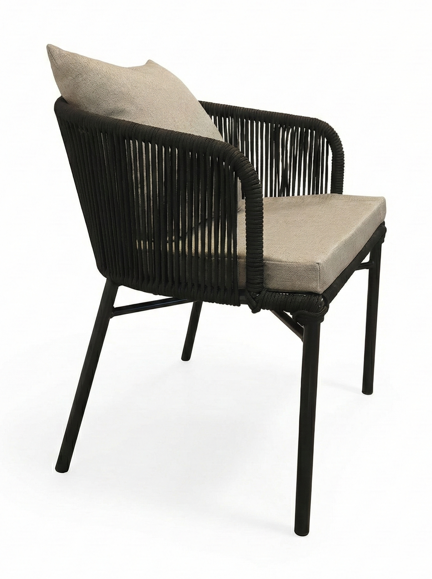 Cadeira Verona em Corda Náutica e Alumínio - Design Vita & Arte